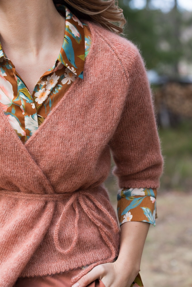 DG40814 Moor Omslagsjakke Tynn Kidsilk Erle Strikkepakke Idestova As