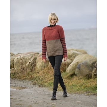 2035-8 Varme genser Alpaca Bris Strikkepakke Viking Garn