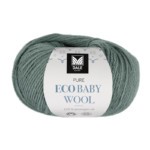 Pure eco baby wool grågrønn