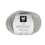Pure eco baby wool lys gråmelert