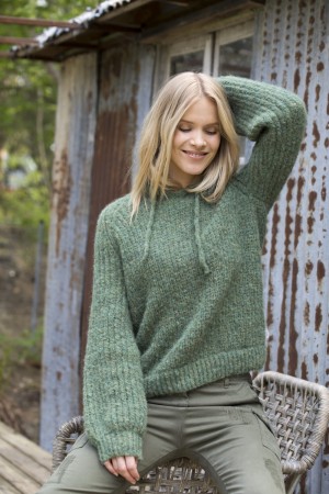 DSA80 Carin hettegenser | Faerytale | Du store Alpakka | Strikkepakke