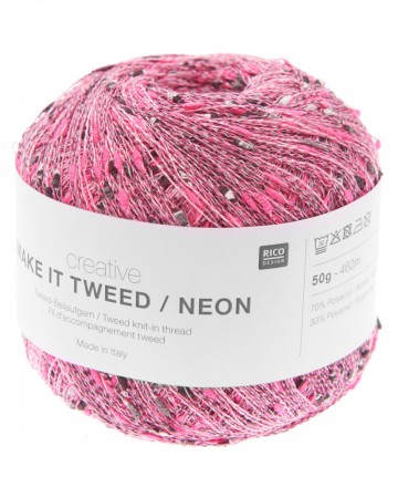 Make it tweed Neon Fuchsia