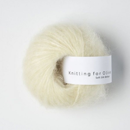 Knitting for Olive Soft Silk Mohair - Off-white / Råhvid