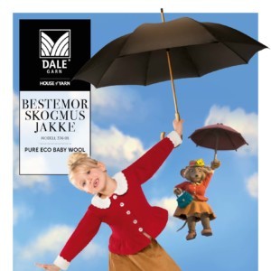 Strikkepakke Bestemor Skogmus Jakke
