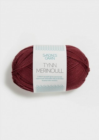 TYNN MERINOULL mørk murstein