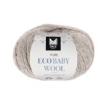 Pure eco baby wool lys beigemelert