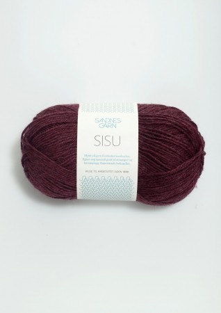 SISU vinrød melert