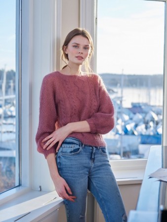 296-9 Flettegenser | Plum | Rauma Garn