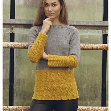 1824-6 Sink genser | Alpaca Storm | Oppskrift Viking Garn