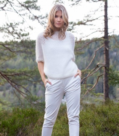 DG408-05 Gently jumper | Tynn Kidsilk Erle | Strikkepakke | Dale Garn