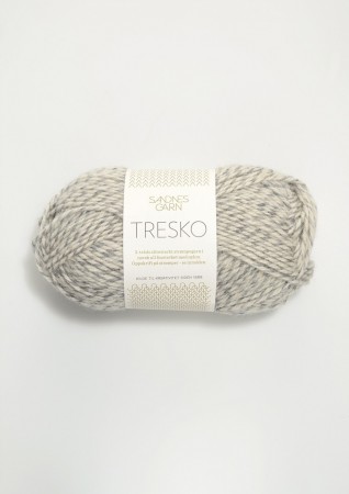 TRESKO grå/hvit