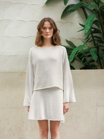 2404-8a Milly Sweater (oppskrift) Sandnes Garn