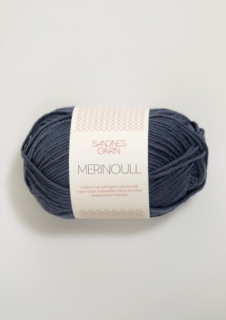 MERINOULL gråblå