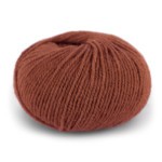 Pure eco wool mørk rust