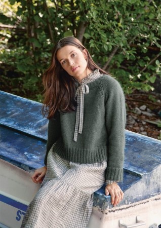2013-9 Pia genser | Sunday og Tynn Silk Mohair | Strikkepakke Sandnes Garn