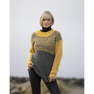 2036-5 Kos-genser i dobbelt garn | Alpaca Bris | Strikkepakke Viking Garn