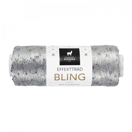 Bling effekttråd Sølv
