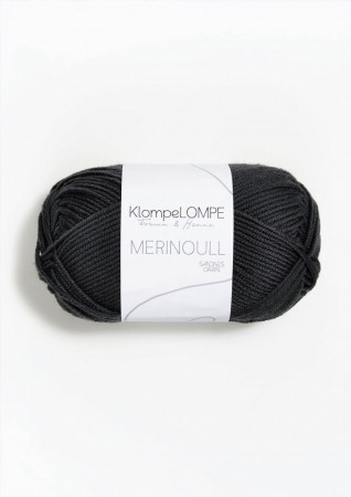 KlompeLompe merinoull dempet sort
