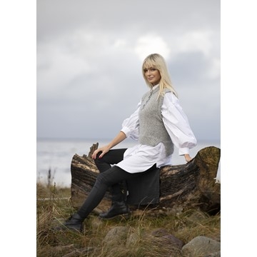 2035-3 Fin vest | Alpaca Bris | Strikkepakke Viking Garn