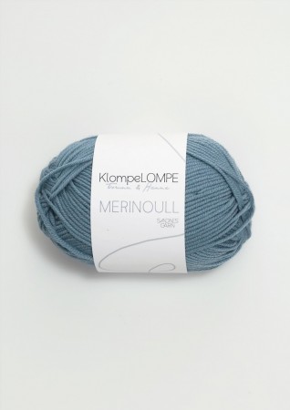 Klompelompe merinoull jeansblå