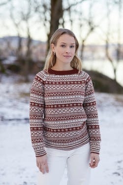 333-2 Kapteingenser dame | Petter | Strikkepakke Rauma Garn