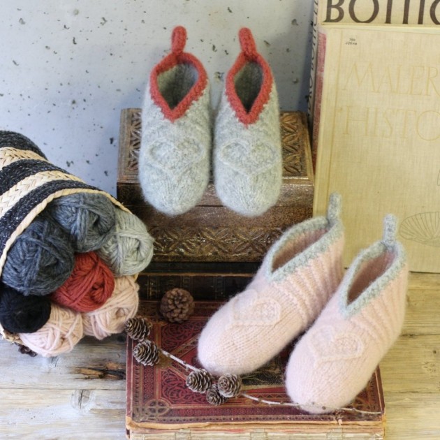 Non-Slip Heart Slippers