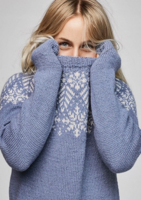 Tiril Eckhoff Strikkegenser Tirilgenser Snøkrystall | Idestova As