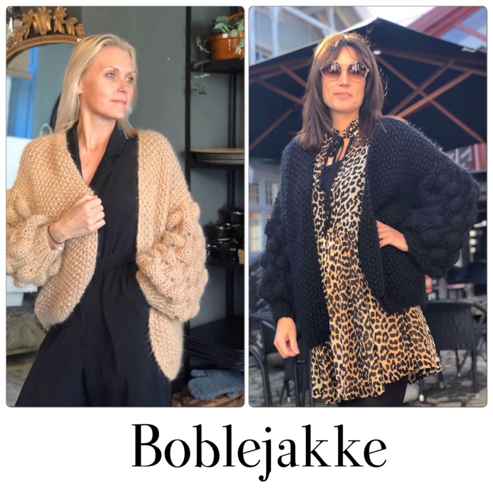 Debbie Cardigan boblejakke | Dolce | Knitteriet | Idestova As Dolce Mohair Jakke Grå Flamingo Garn og Hobby