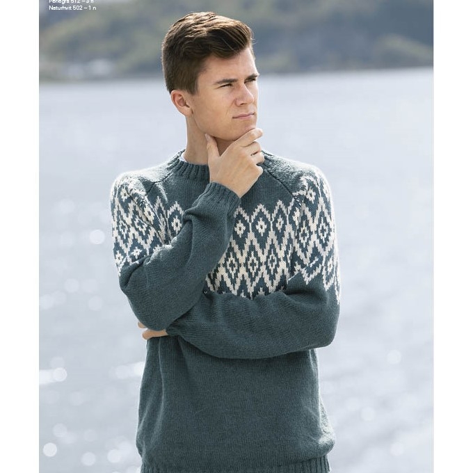 1921 11 Teak genser | Alpaca Storm oppskrift | Viking Garn biking alpacca silk genser oppskrift