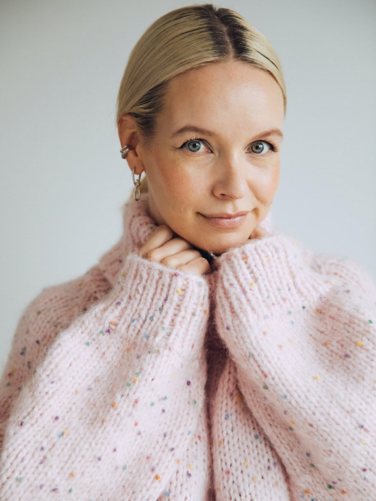 CD0103 Viljes Genser Pus Multi Popcorn rosa Idestova As