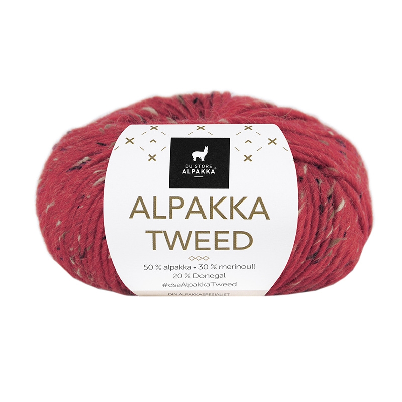 DSA73 24 Snurrekjole med hjerter barn | Alpakka Tweed DSA73 45 HJERTEGENSER BARN (Alpakka Tweed Classic)