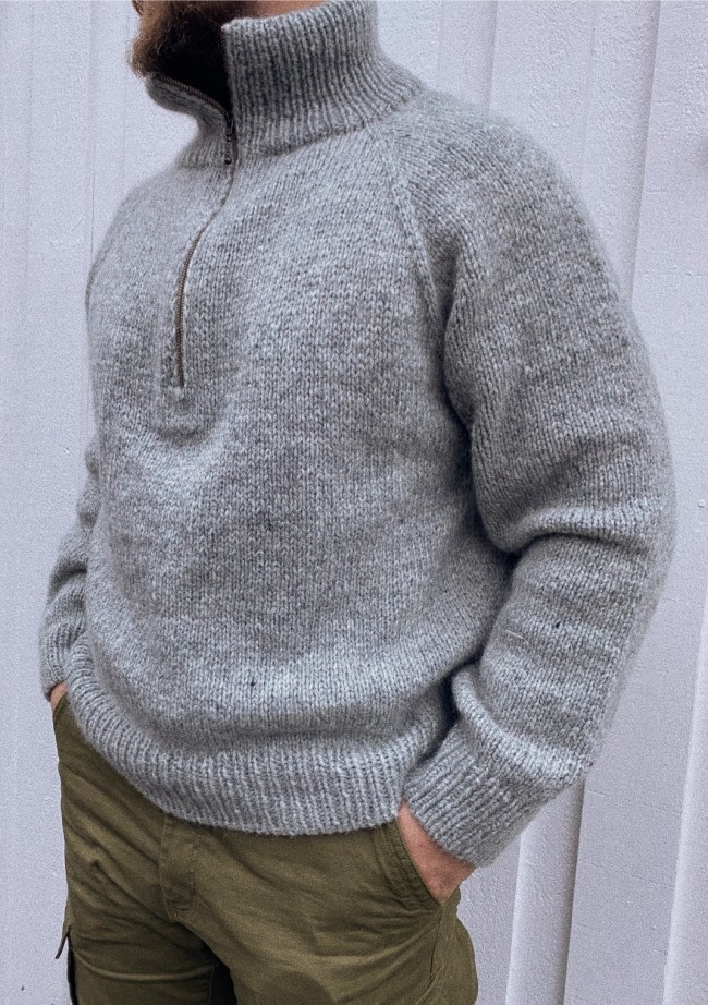 petite knit zipper sweater