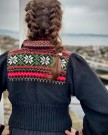 Karoline jakke stjernemønster Bunadstrikk  thumbnail