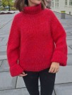 2409-6 Noa Sweater Ballerina Chunky Mohair og Børstet Alpakka RØD thumbnail