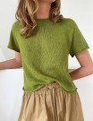 LeKnit Plain Yoke Tee 28 Tynn Line grønn thumbnail