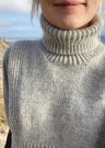 PetiteKnit Terrazzo Neck Alpakka Ull Tynn Silk Mohair Lys grå melert Strikkepakke thumbnail