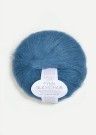 2210-8 Bonnie flettegenser Double Sunday og Tynn Silk Mohair Blå Strikkepakke thumbnail