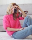 Fuzzy Tee Basta bonbonrosa Tove Lindtein thumbnail