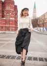 Snowberry genser | Tynn Silk Mohair Natur Strikkepakke Sandnes Garn thumbnail