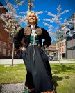 Heidi tilpasset vestfoldbunadene Svart Bunadstrikk  thumbnail