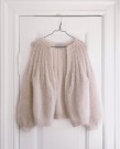 Sunday Cardigan Mohair Edition Lys beige Strikkepakke thumbnail