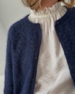 Peacock cardigan Fine Tynn Silk Mohair Alpakka Følgetråd Dyp Marine thumbnail