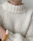 Louisiana Sweater Børstet Alpakka Natur Strikkepakke PetiteKnit thumbnail