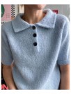 Maude Tee Diamond Blue Strikkepakke thumbnail