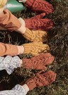 2009-5 Lue, votte og hals med flette Oppskrift Sandnes Garn thumbnail