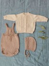 2213-14 Bino Romper Babyull Lanett Lys Eikenøtt Strikkepakke thumbnail