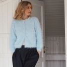 Fuzzy Cardigan Basta lys blå thumbnail