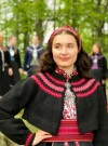 Hinda rosa Beltestakken fra Telemark Bunadstrikk thumbnail