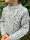 PetiteKnit Moby Sweater Mini Peer Gynt lys grå thumbnail