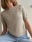 LeKnit Clover Tee Line Lys beige thumbnail